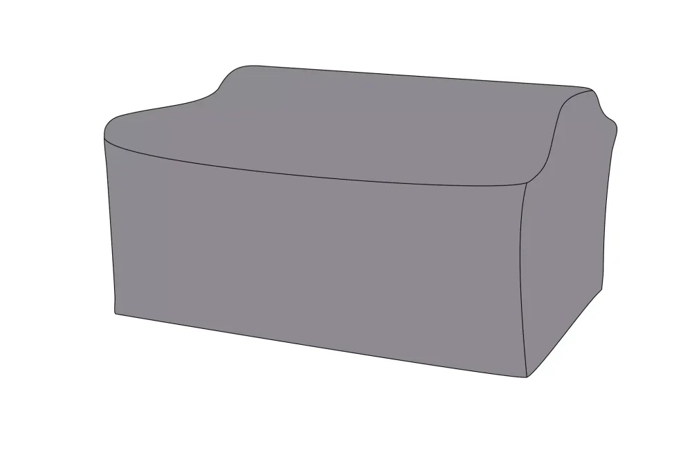 Защитный чехол на диван Капучино, двухместный 171×89×80 см, цвет серый