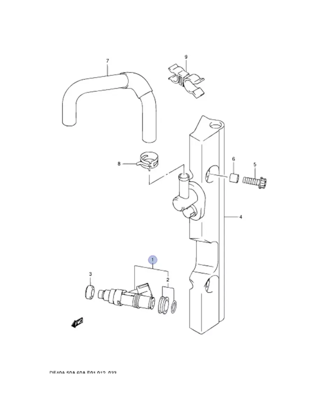 Форсунка топливная DF50