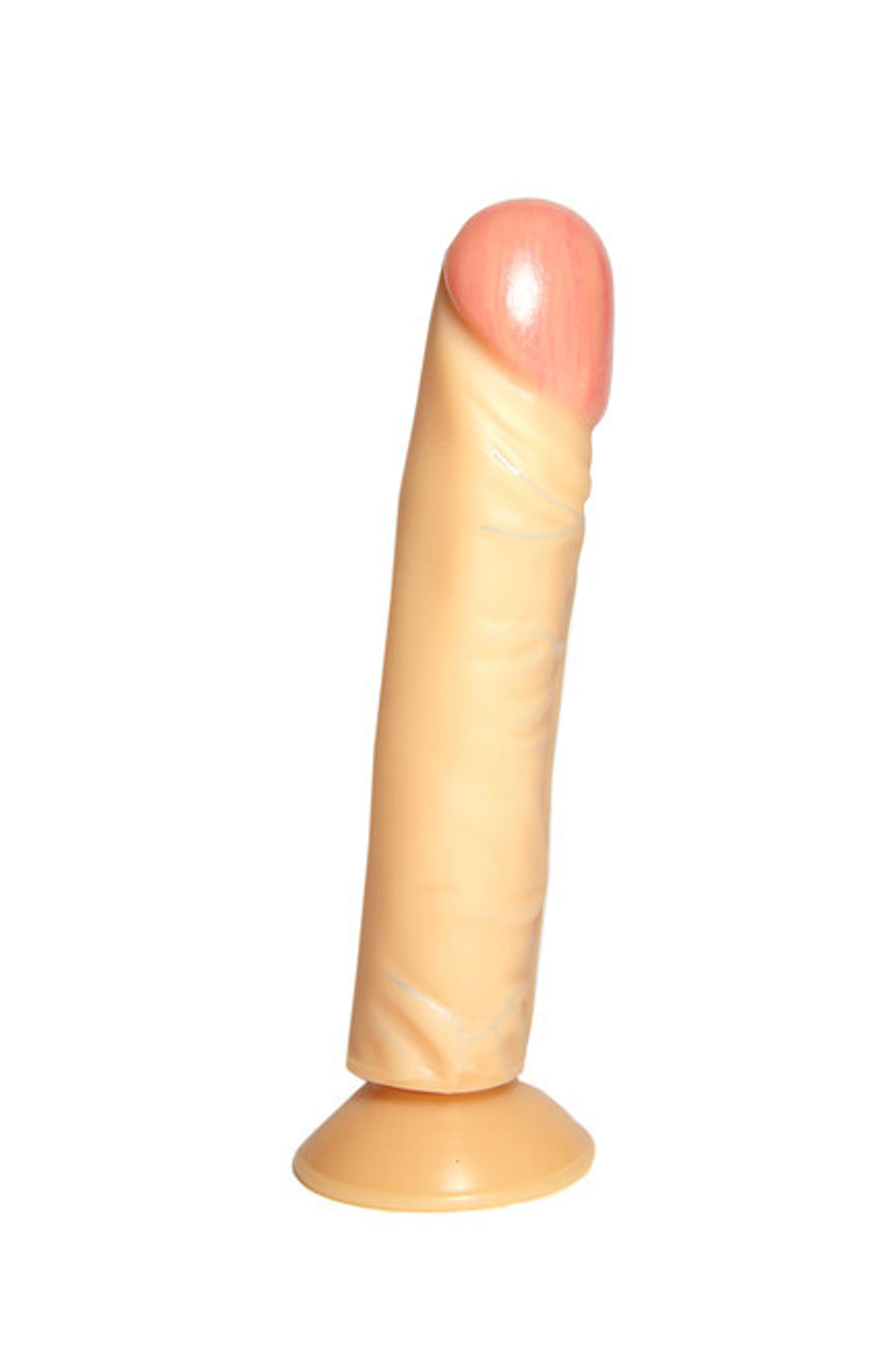 Фаллос-реалистик на присоске с крупной головкой 16,5 см (Цвет: телесный)