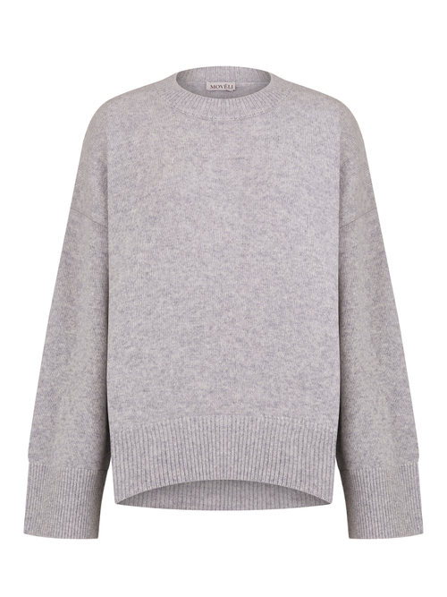 Oversized jumper gray color