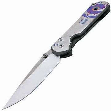 Складной нож Chris Reeve Large Sebenza L21UNdRain с клинком из стали Stainless Damascus, рукоять титан