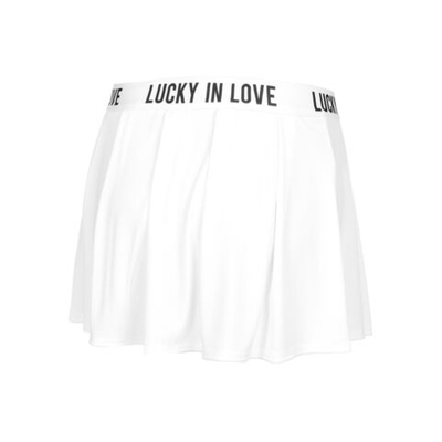 Женская теннисная юбка Lucky in Love Let's Get It On Skirt Women - White, Black