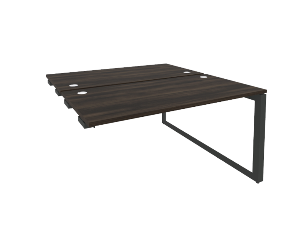 Стол-приставка двойной на О-образном м/к к опорным элементам 1635 Onix