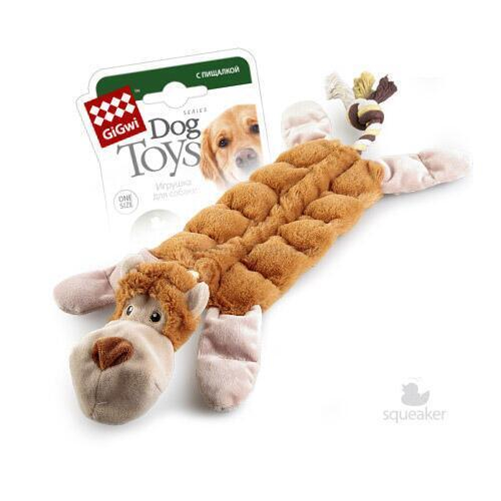 75088 Игрушка для собак Обезьяна с 19-ю пищалками 34см, серия CATCH & FETCH