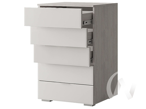 Комод Алекса (ясень белый/лакобель белого цвета)