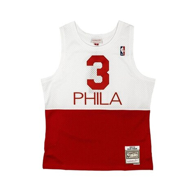Футболка MITCHELL&NESS NBA SWINGMAN JERSEYS -PHILADELPHIA 76ERS - ALLEN IVERSON #3 - WHITE/RED