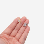 Подвеска "Lollipop", 13,5*7,5мм, фианиты, позолота