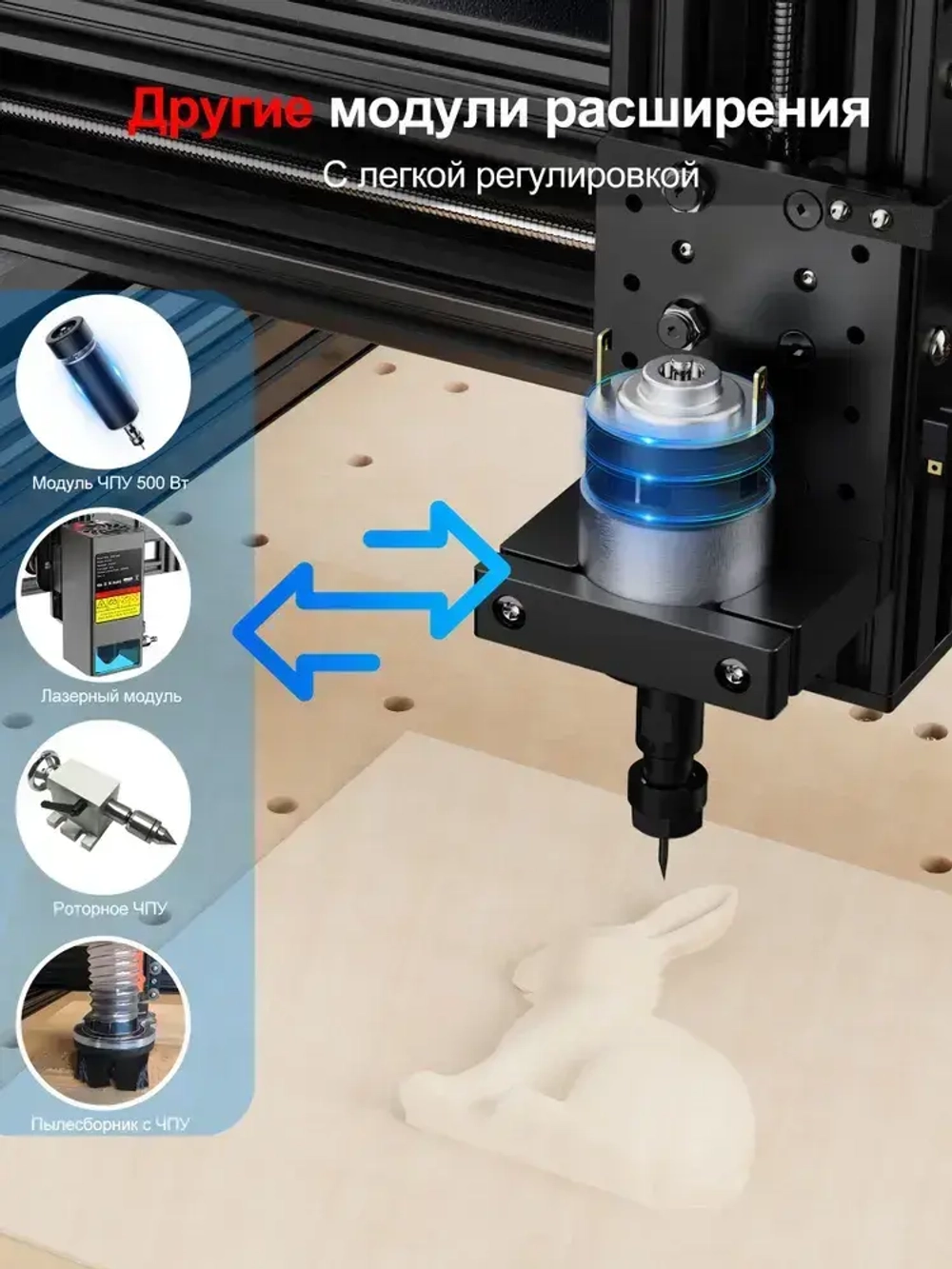 Twotrees фрезер по дереву TTC450 CNC Router Фрезерный станок 3-осевой станок с ЧПУ Гравировка по дереву DIY Лазерный гравер