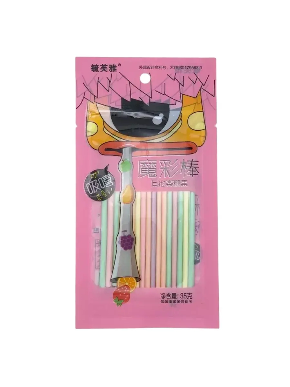 Конфеты йогуртовые трубочки фруктовые 35 г * 3 шт