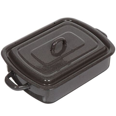 Форма для выпечки сталь, 20х27 см, 3 л, прямоуг, с крыш, т-корич, Рябчик, 43304-122