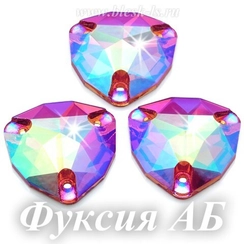 Пришивной триллиант Dongzhou с 3 отверстиями, Фуксия АБ