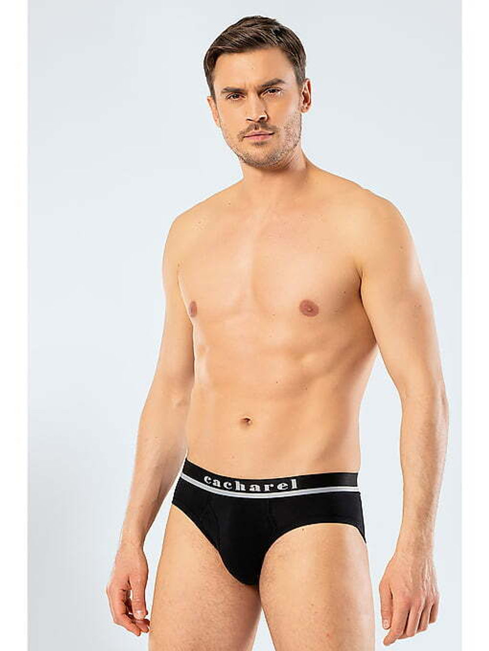 Трусы мужские слипы черный