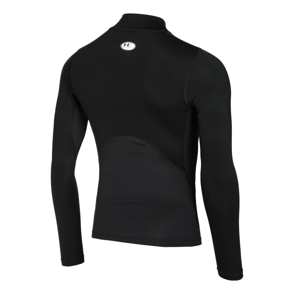 Мужское теннисное поло Under Armour Heatgear Comp Mock Long Sleeve Men - Black
