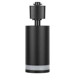 Трековый светильник однофазный ЭРА TR77-GU10 BK под лампу GU10 черный | Однофазные светильники под лампу