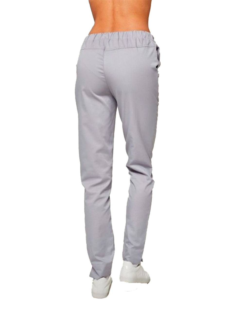 Брюки медицинские женские Dr. Nice DRN344 с поясом на резинке, черный, 42