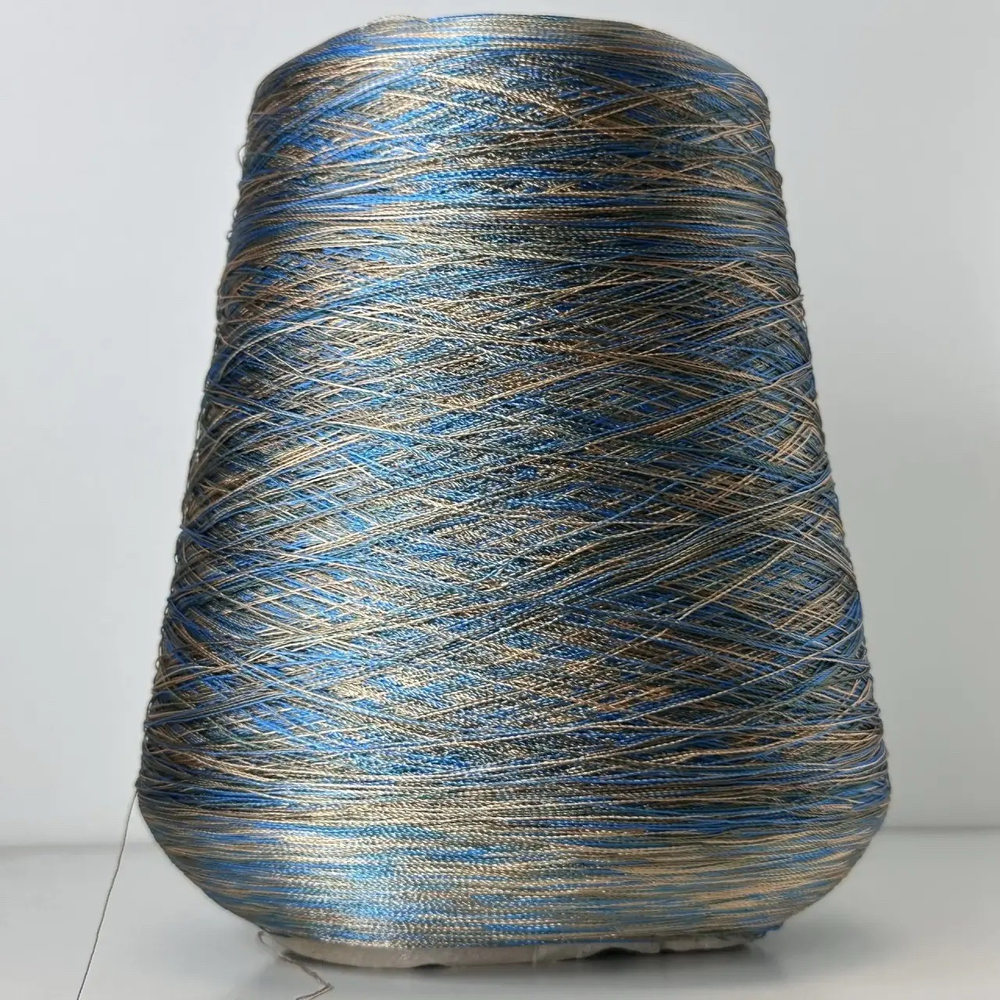 0436K - Missoni; 100% вискоза; 1500м/100гр; col. 3927, цвет: золотистый, лазурный; S501