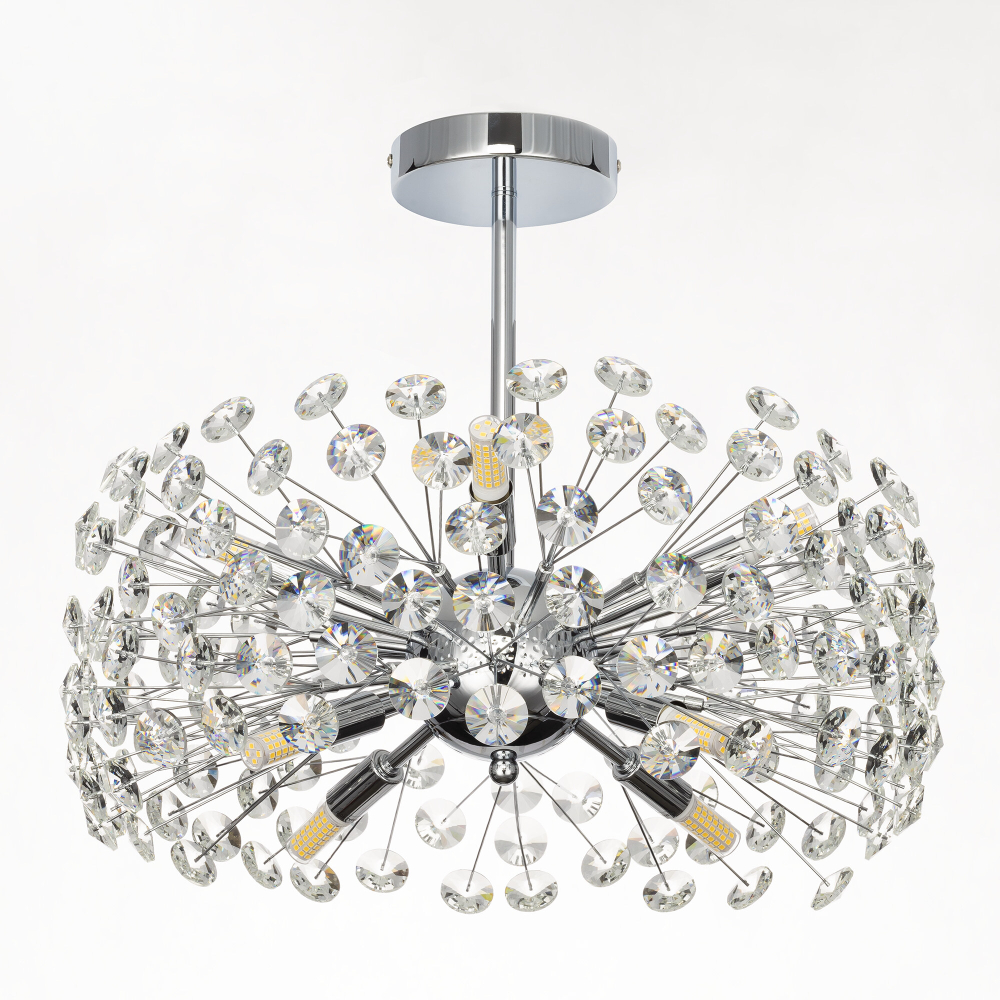 Eletto Betsy EL322CA08.1 Хрустальная люстра на штанге Хром