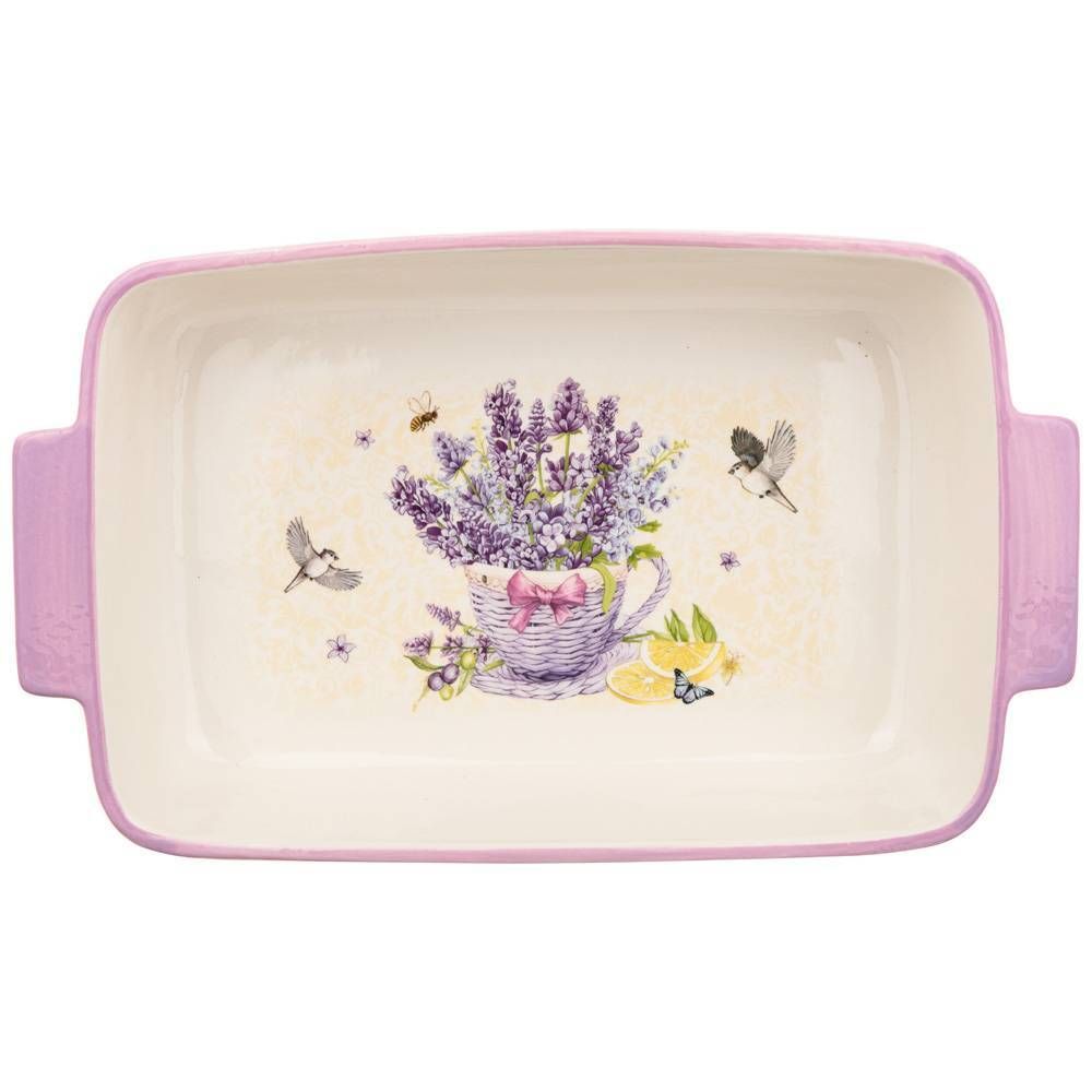 БЛЮДО ДЛЯ ЗАПЕКАНИЯ AGNESS "ЛАВАНДА" ПРЯМОУГ.2,8 Л 33,5*19,5*7,5 СМ