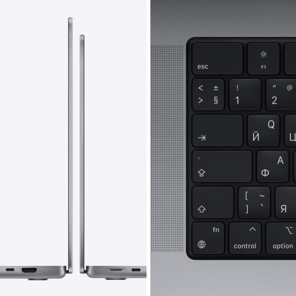 Macbook Pro 16 2021 M1 Pro 10C CPU/16/512ssd/16C GPU Серый Космос MK183