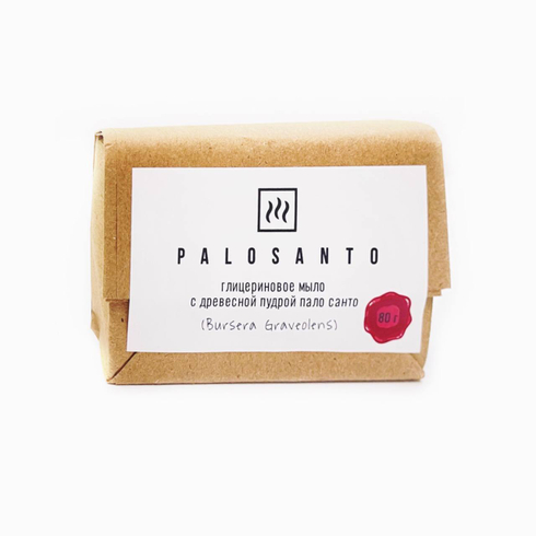 Ароматическое мыло Пало Санто и Древесные частички, 80 гр