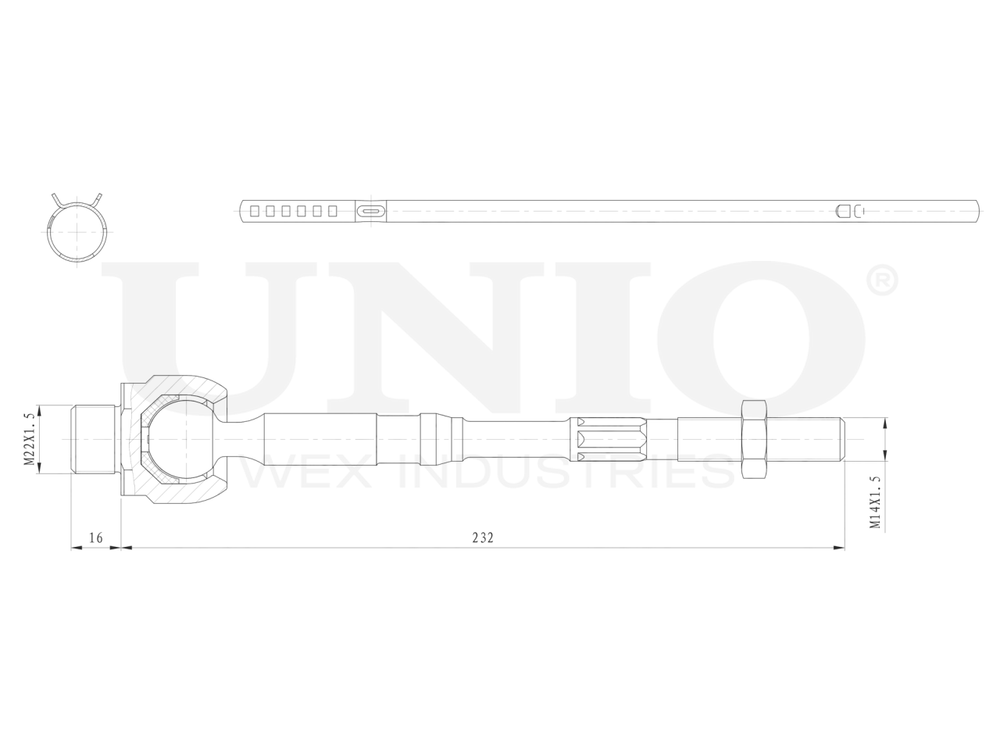 Тяга рулевая UNIO SSP-30009