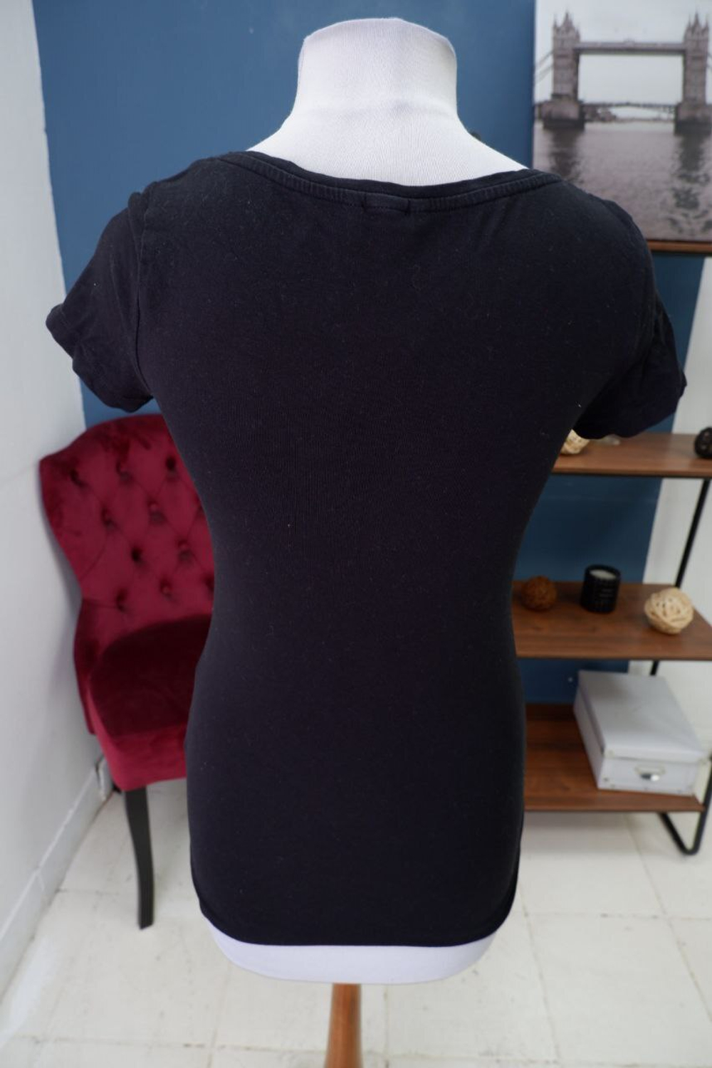 Футболка H&M черная 44 размер