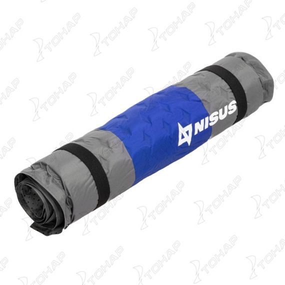 Коврик самонадув. 190x65x5 серый/голубой (N-005-GB) NISUS