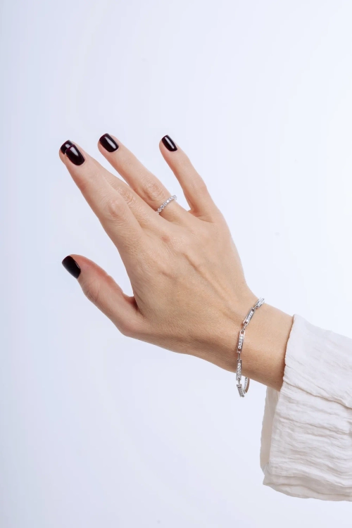 Браслет с фианитами