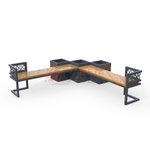 Лавка City угловая с 3-мя вазонами