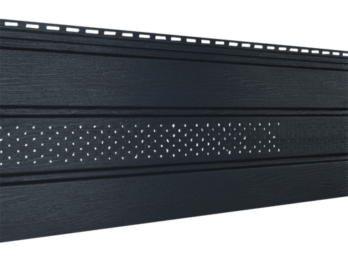 Классический софит Ю-Пласт Графитовый (с частичной перфорацией)