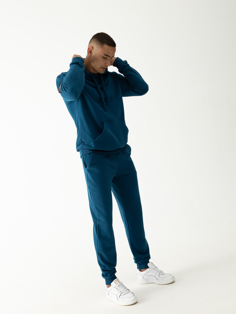 Костюм мужской спортивный (без начеса). Петроль