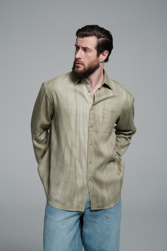 Рубашка | washed olive