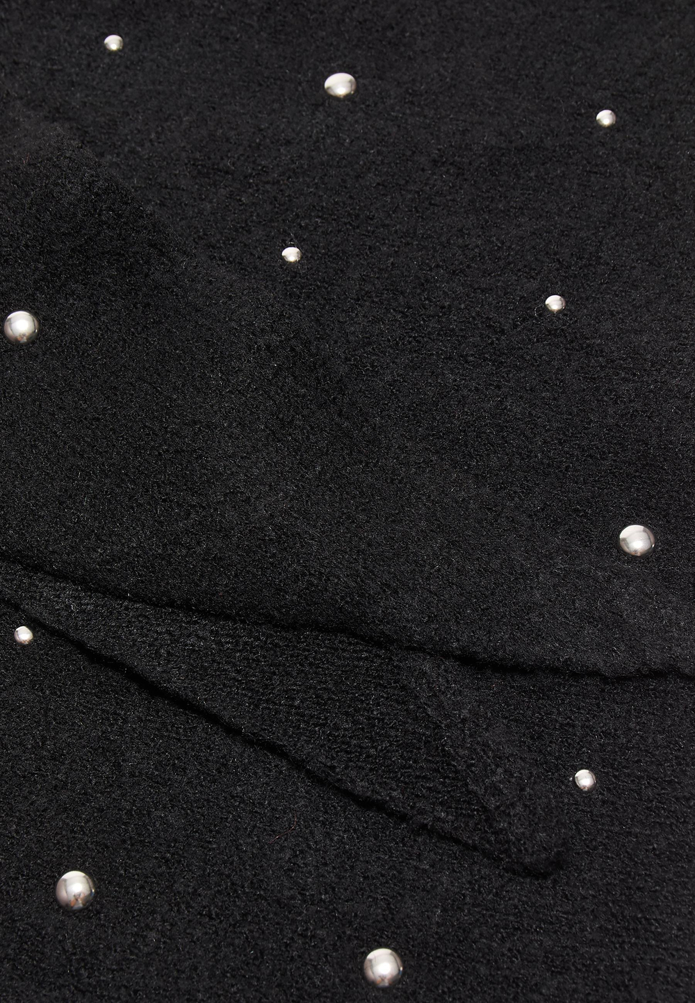 STRADIVARIUS Треугольный шарф с заклепками, черный