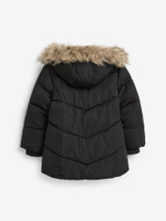 Куртка утепленная с капюшоном для девочки Next K73-645, Черный