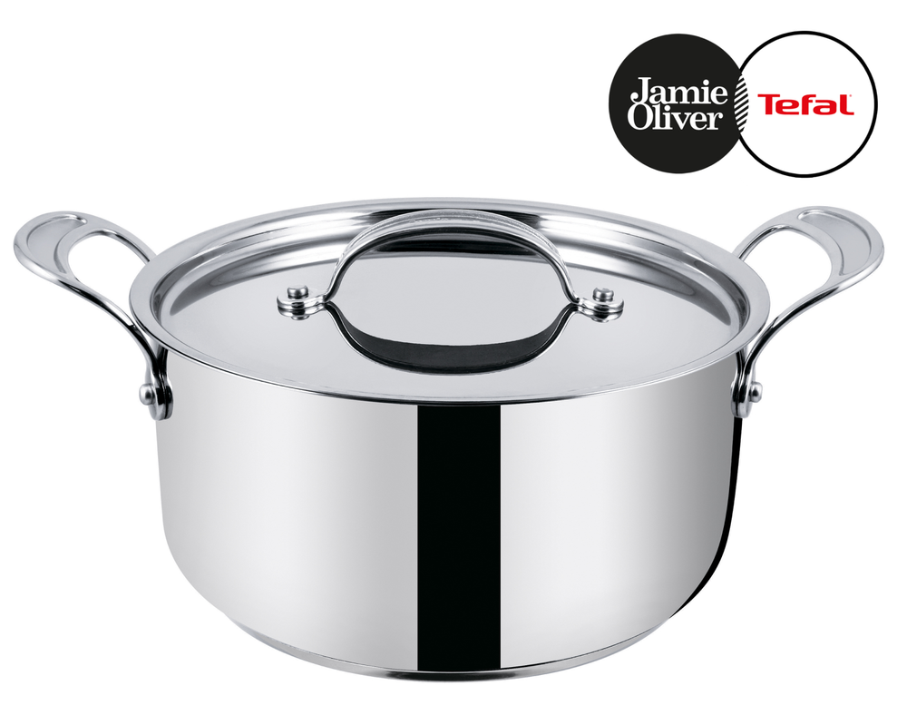 Кастрюля с крышкой Tefal Jamie Oliver 24 см 5,2 л H8044644