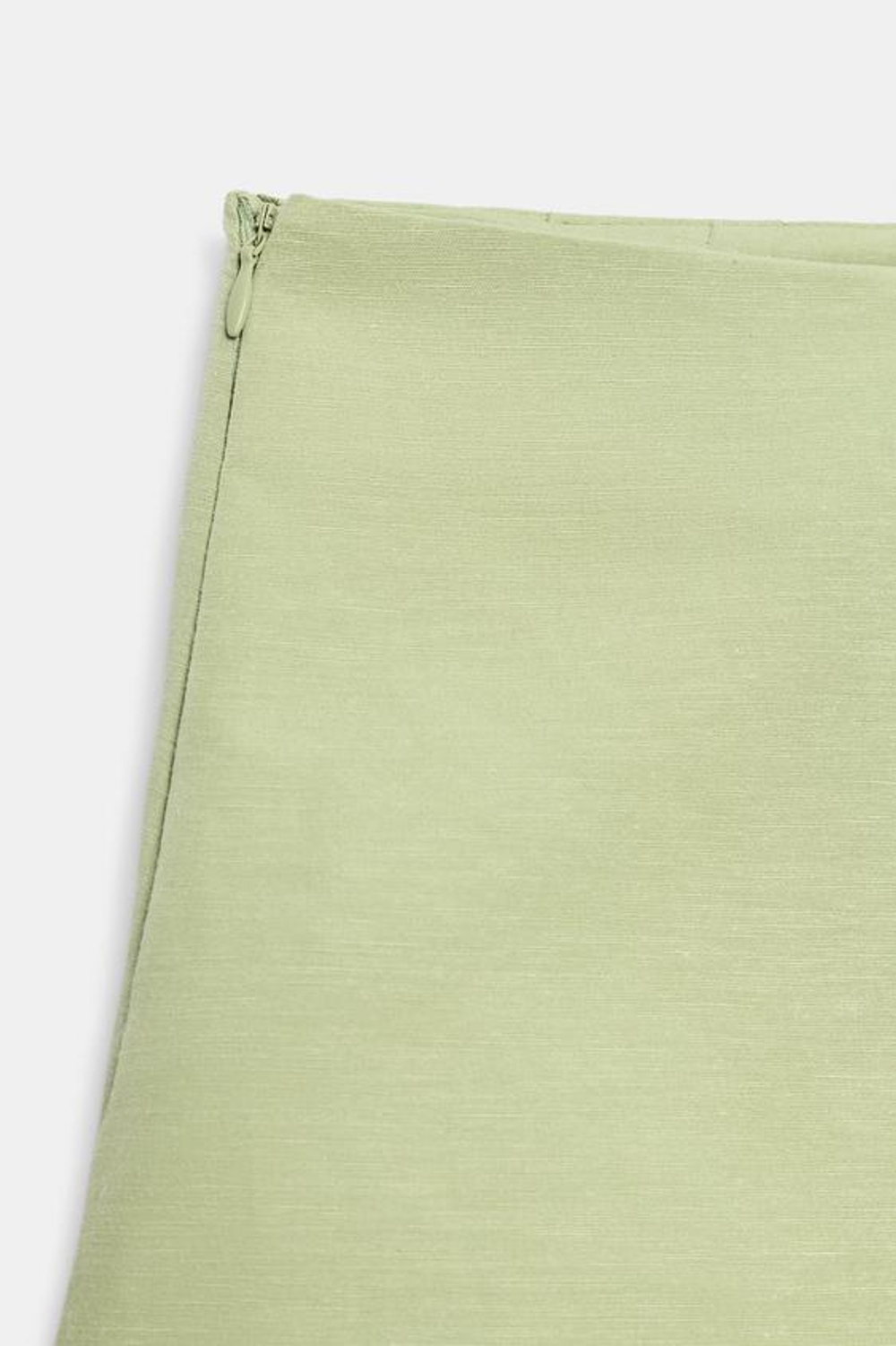 ZARA ЮБКА-ШОРТЫ С ЗАВЯЗКАМИ, МЯГКИЙ ЗЕЛЕНЫЙ