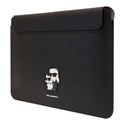 Lagerfeld для ноутбуков 13"/14" чехол Saffiano Sleeve NFT Karl & Choupette Black