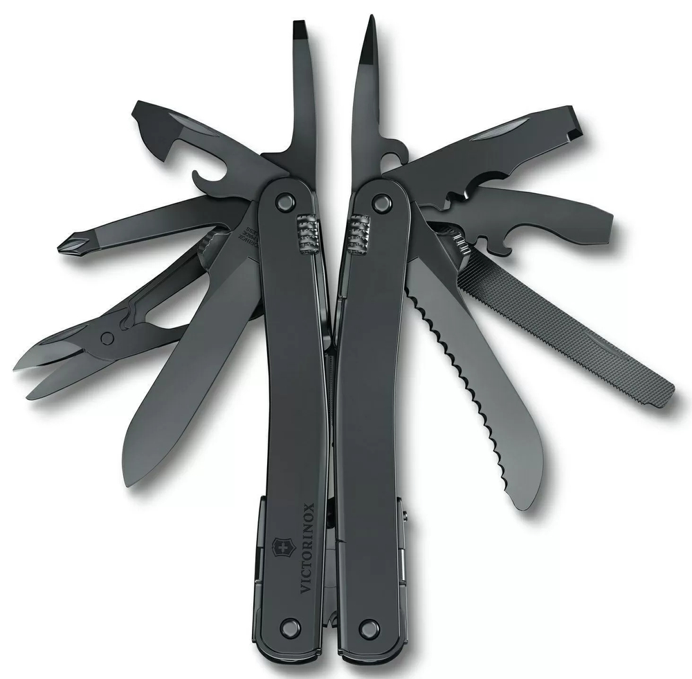 Мультитул Victorinox SwissTool Spirit MXBS, 105 мм, 24 функций, черный, нейлоновый чехол