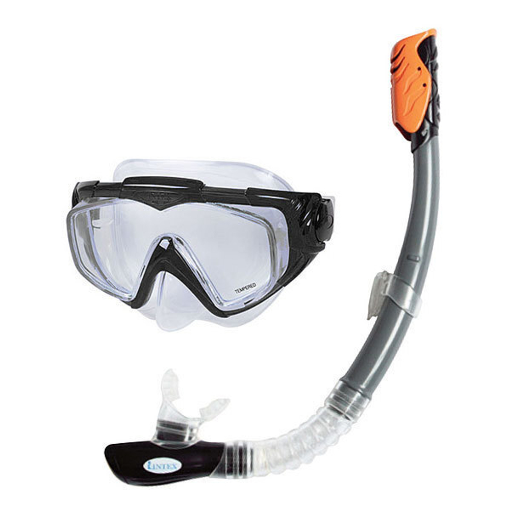 Набор для подводного плавания от 14 лет Silicone Aqua Pro: маска,трубка Intex (55962)