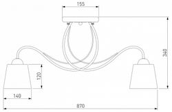 Потолочная люстра Eurosvet Betty 70062/8 белый