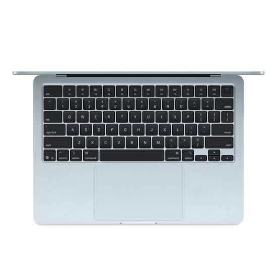 Apple MacBook Air 13" (M4, 10C CPU/8C GPU, 2025), 16 ГБ, 256 ГБ SSD, «небесно-голубой»