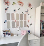 Стикеры ПТИЧКИ С ЦВЕТАМИ