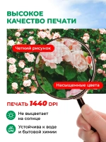 Фотосетка на забор кусты яркие цветы розы 6х1,58 м