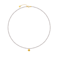 чокер из лабрадора с «мятым листом» на замке