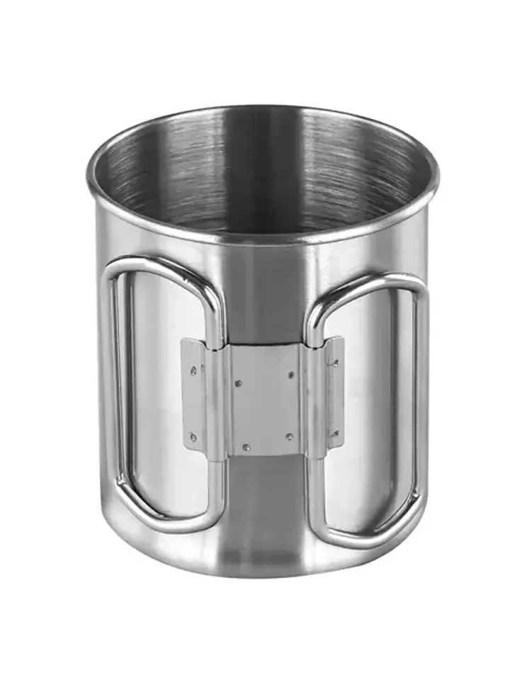 Кружка Леший походная стальная складные ручки 220мл