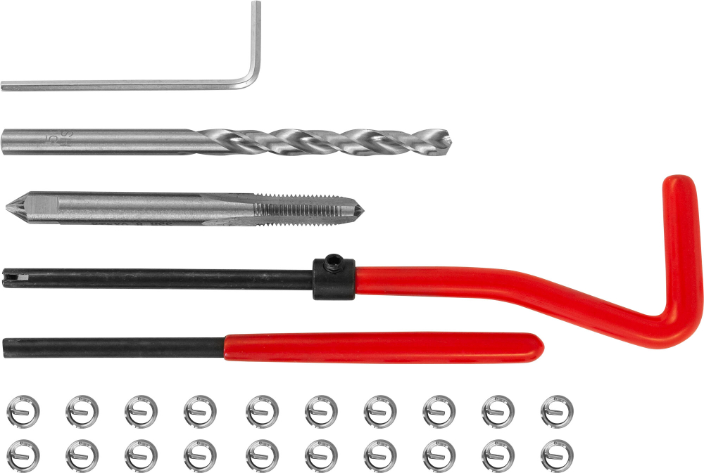 TRIS508 Набор для восстановления резьбы M5x0.8, 25 предметов