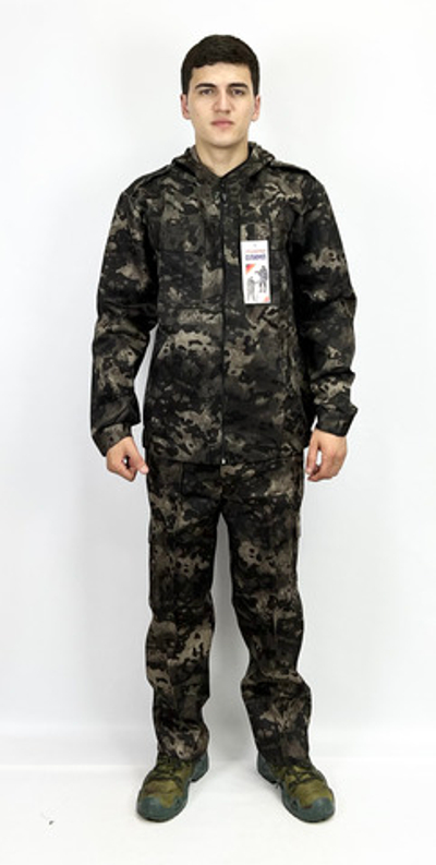 Камуфляжный костюм с капюшоном