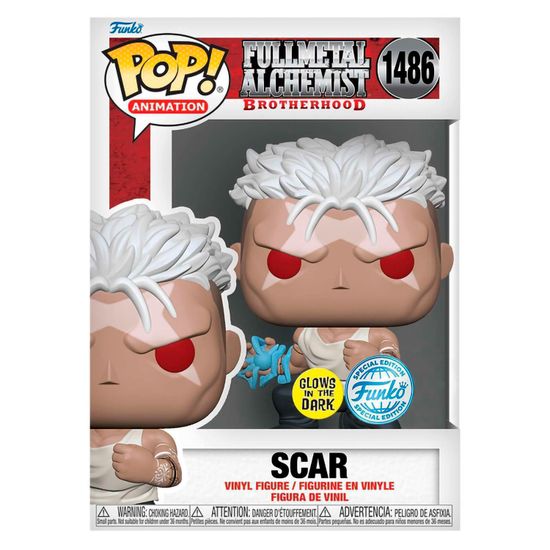 Фигурка Funko POP! Animation Fullmetal Alchemist Brotherhood Scar (GW) (Exc) (1486) 74394 / Фигурка Фанко ПОП! по мотивам аниме "Стальной алхимик", Шрам