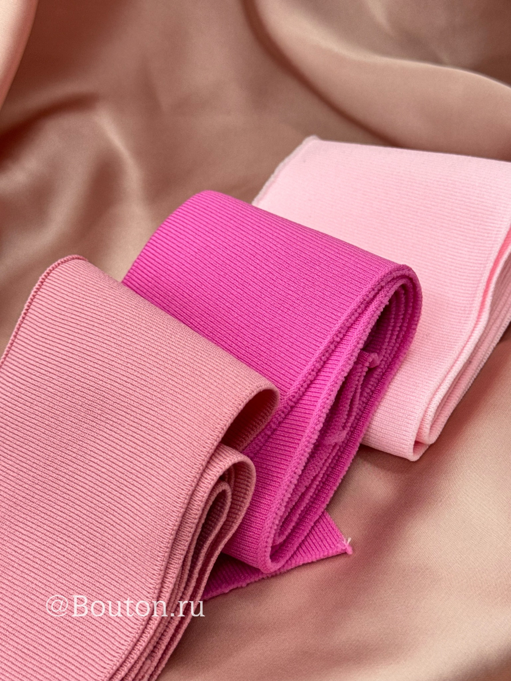 Подвяз трикотажный светло-розовый  0,9 м, ширина 7 см