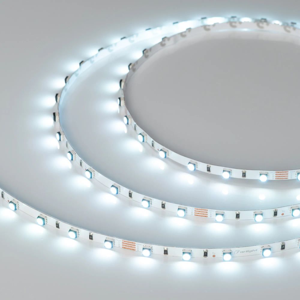 Светодиодная лента MINI-F60-5mm 24V RGB (6 W/m, IP20, 3535, 5m) (Arlight, узкая) 025706(2)
